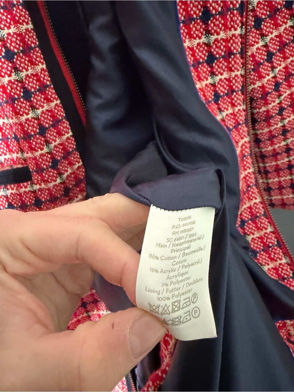 Boden Eadie Textured Coat Size 6 - Picture 5 of 5